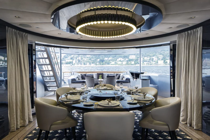 yacht dining room