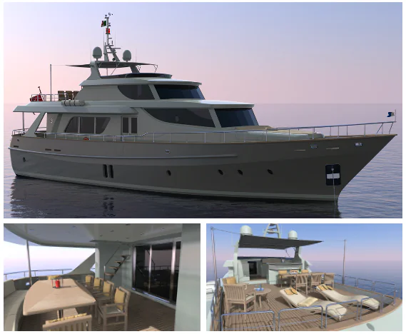 yacht mosaic