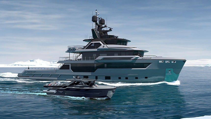 maverick yacht cruising open sea