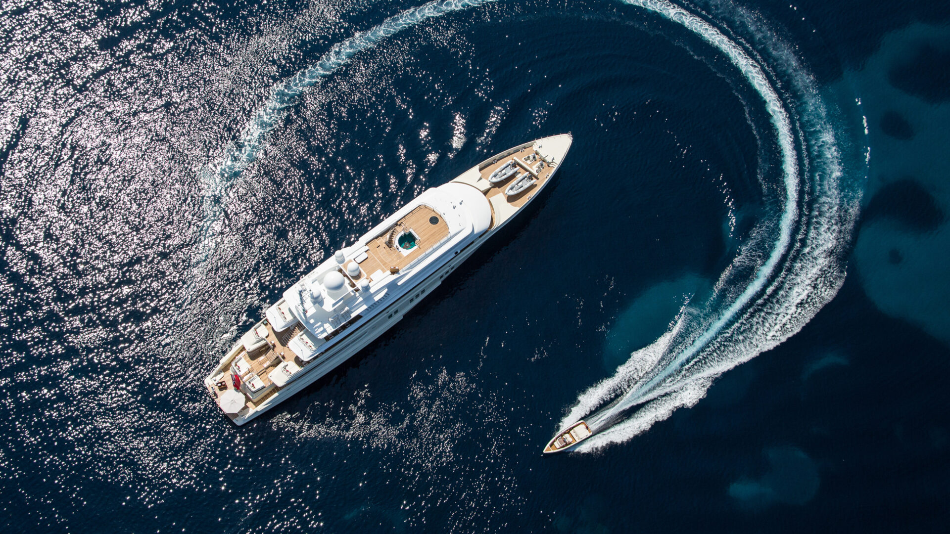 Superyacht cruising under expert yacht management services by Althaus Yachts