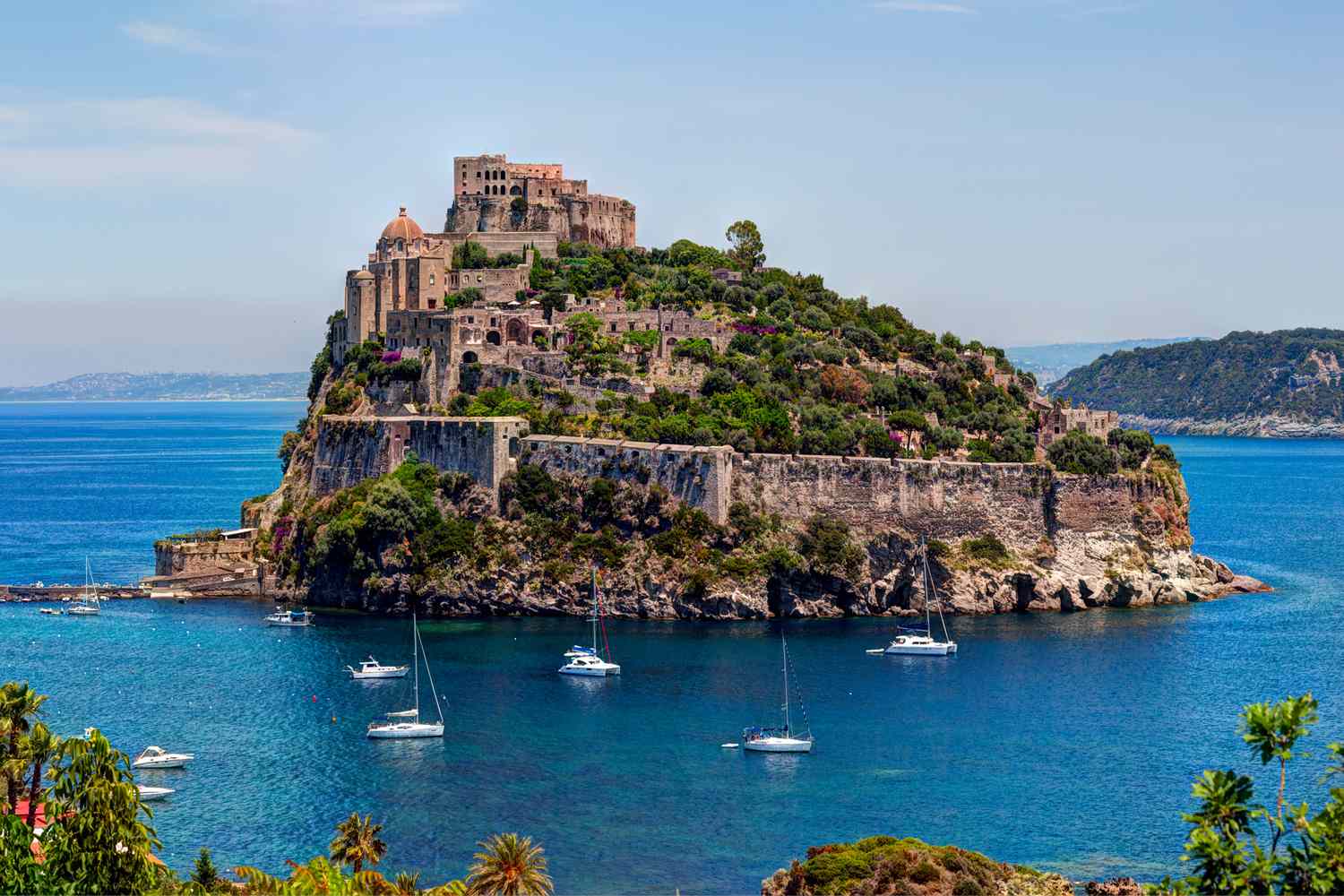 Ischia Yacht Charter Destination in the Gulf of Naples with thermal spas and coastal views