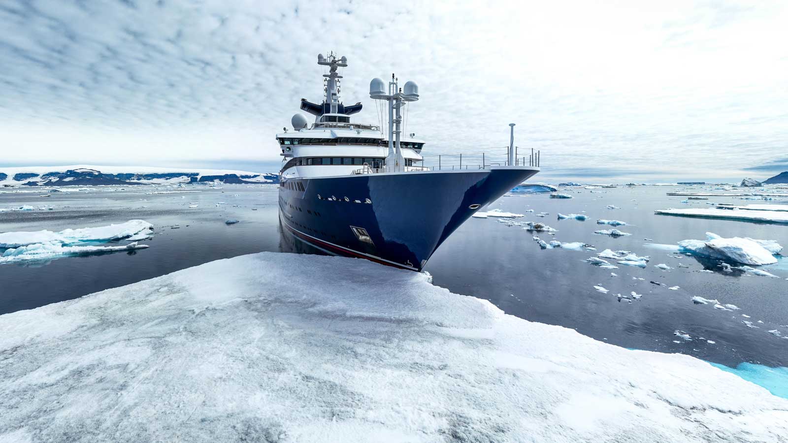 Superyacht Cruising Antarctica Yachting Destination with Althaus Yachts